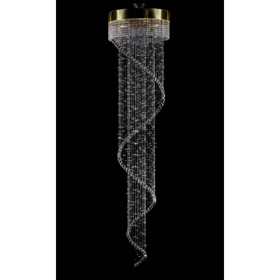 Candelabru Cristale, Spirala, Bohemia, GU10, L401048CLN, Crystal
