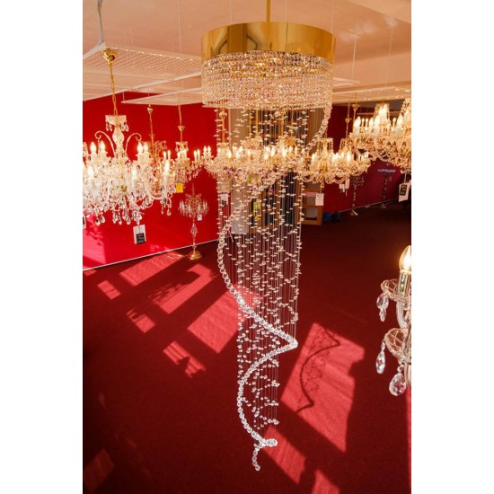 Candelabru Cristale, Spirala, Bohemia, GU10, L401048CLN, Crystal