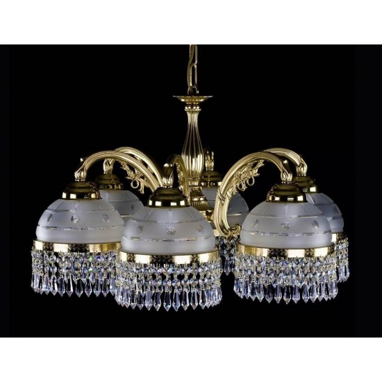 Candelabru Alama, Cristale, Bohemia, E27, LA010099CE, Crystal