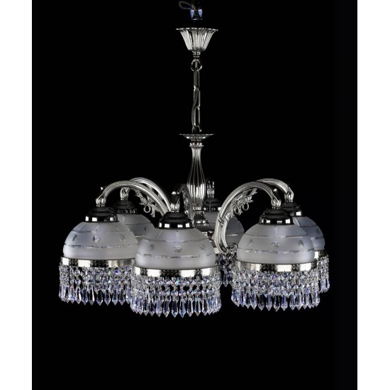 Candelabru Alama, Cristale, Bohemia, E27, LA010099CE, Crystal