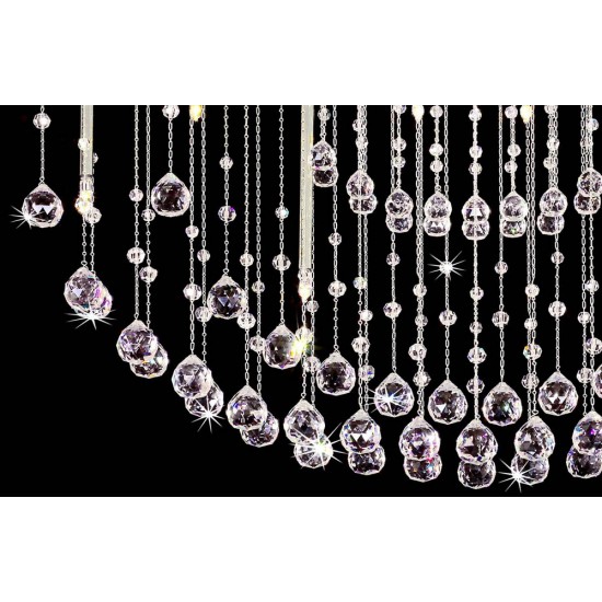 Candelabru Cristale, Modern, Bohemia, G9, LB010608008128N701, Crystal