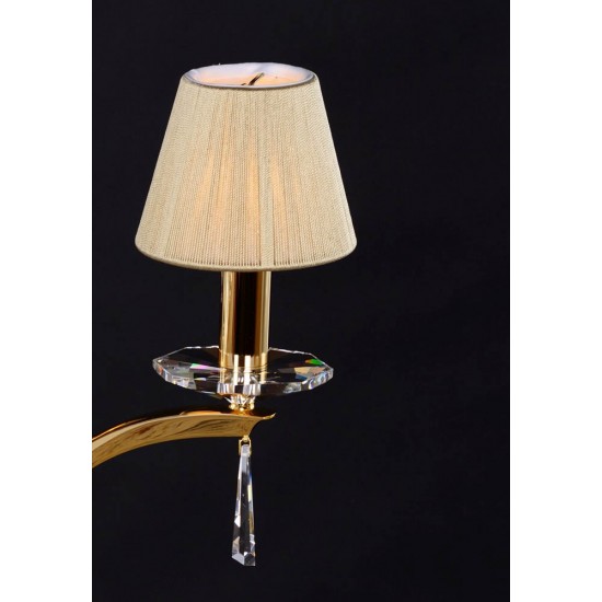 Veioza Cristale BRASS BEIGE, Bohemia, E14, LL010CH03S, Crystal