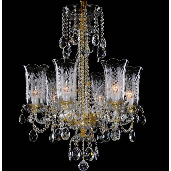 Candelabru Cristale, Bohemia, E14, LL010CH06-CRYSTAL-DT, Crystal