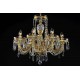 Candelabru Cristale, Bohemia, E14, LL010CH08-CRYSTAL-GOLD, Crystal
