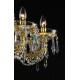 Candelabru Cristale, Bohemia, E14, LL010CH08-CRYSTAL-GOLD, Crystal