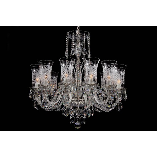 Candelabru Cristale, lux, Bohemia, E14, LL010CH12Crystal-DT, Crystal