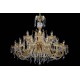 Candelabru Cristale, Bohemia, E14, LL010CH18-CRYSTAL-GOLD, Crystal