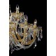 Candelabru Cristale, Bohemia, E14, LL010CH18-CRYSTAL-GOLD, Crystal