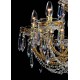 Candelabru Cristale, Bohemia, E14, LL010CH18-CRYSTAL-GOLD, Crystal
