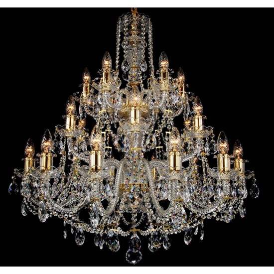Candelabru Cristale, Bohemia, E14, LL010CH24DG, Crystal