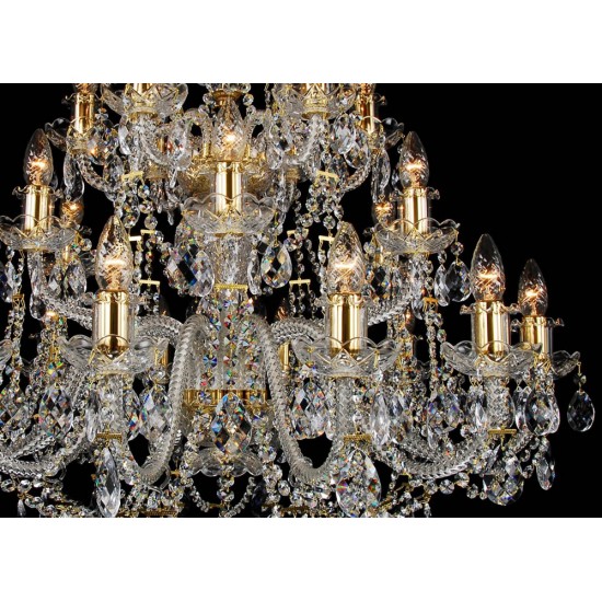 Candelabru Cristale, Bohemia, E14, LL010CH24DG, Crystal