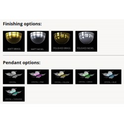 Pendul Cristale, Bohemia, LED, LV010105, Crystal