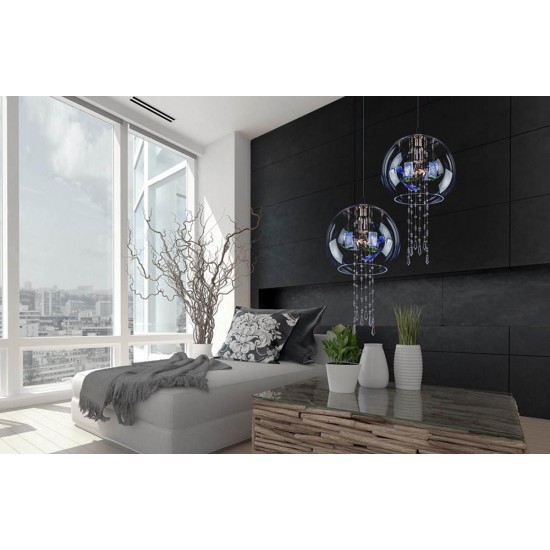 Pendul Cristale, Bohemia, LED, LV010106, Crystal