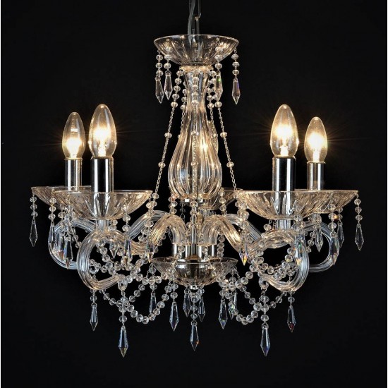 Candelabru Cristale, Bohemia, E14, LW010126051100G, Crystal