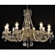 Candelabru Cristale, Sticla, Bohemia, E14, LW010142102100G, Crystal