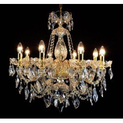 Candelabru Cristale, Sticla, Bohemia, E14, LW010146082100G, Crystal