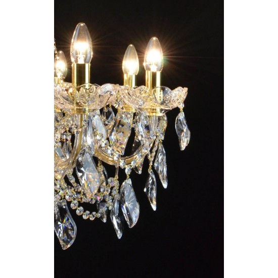 Candelabru Cristale, Sticla, Bohemia, E14, LW010146082100G, Crystal