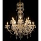 Candelabru Cristale, Sticla, Bohemia, E14, LW010146122100G, Crystal