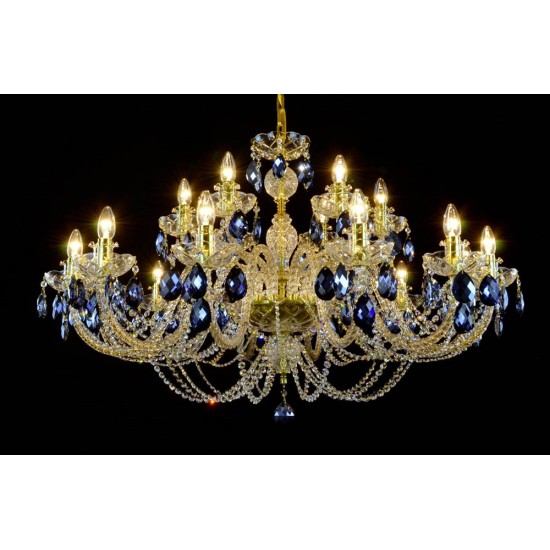 Candelabru Cristale, Colorat, Bohemia, E14, LW010166182230G, Crystal