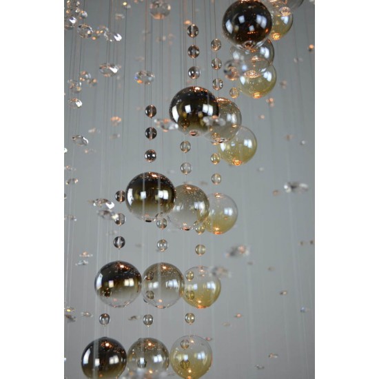 Plafoniera Cristale, spiral, Bohemia, GU10, LW010316040201, Crystal
