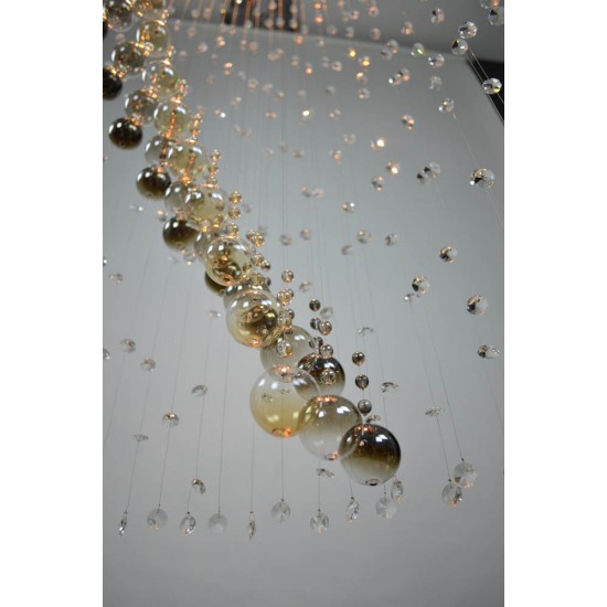 Plafoniera Cristale, spiral, Bohemia, GU10, LW010316040201, Crystal
