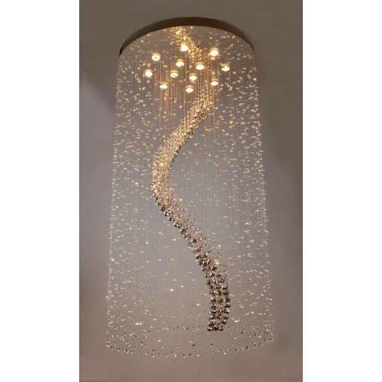 Plafoniera Cristale, spiral, Bohemia, GU10, LW010316120101, Crystal