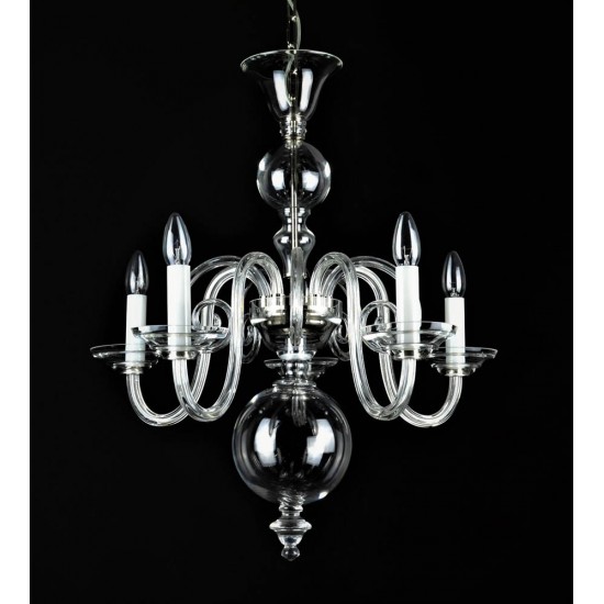 Candelabru Cristale, Sticla, Bohemia, E14, LW010513050100G, Crystal