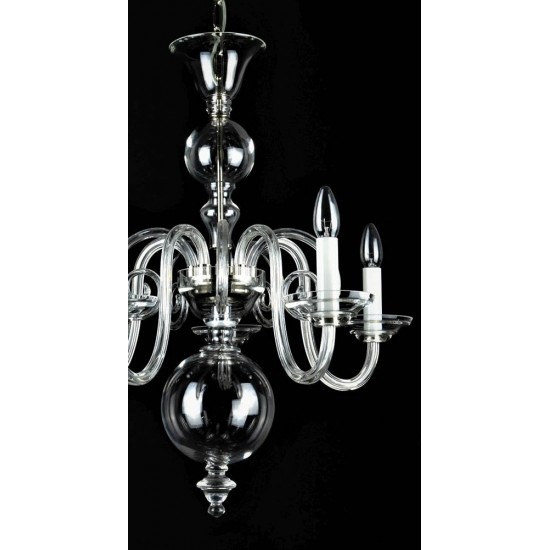 Candelabru Cristale, Sticla, Bohemia, E14, LW010513050100G, Crystal