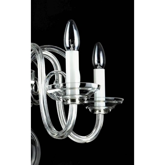 Candelabru Cristale, Sticla, Bohemia, E14, LW010513050100G, Crystal