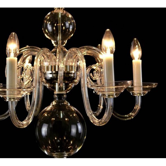 Candelabru Cristale, Sticla, Bohemia, E14, LW010513060100G, Crystal