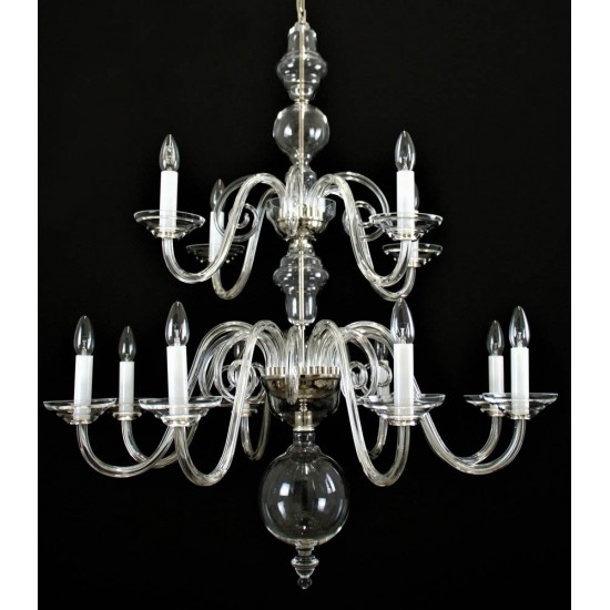 Candelabru Cristale, Sticla, Bohemia, E14, LW010513120100G, Crystal