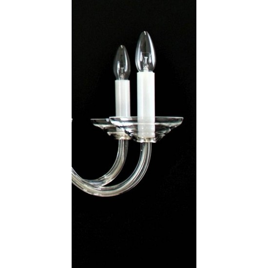 Candelabru Cristale, Sticla, Bohemia, E14, LW010513120100G, Crystal