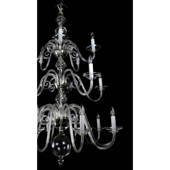 Candelabru Cristale, Sticla, Bohemia, E14, LW010513200100G, Crystal