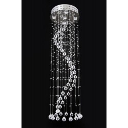 Candelabru Cristale, Spirala, Bohemia, GU10, LW010604050101Ni, Crystal