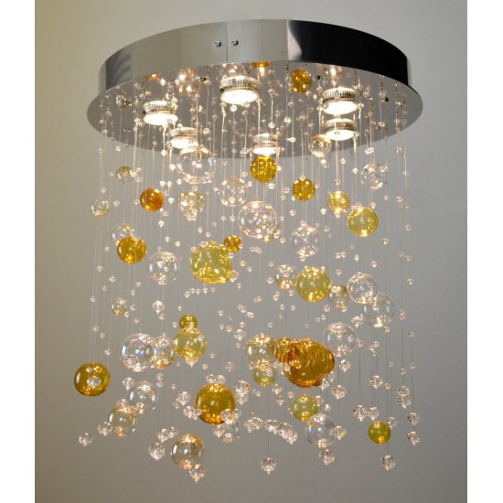 Plafoniera Cristale,, Bohemia, GU10, LW010608060101Ni, Crystal