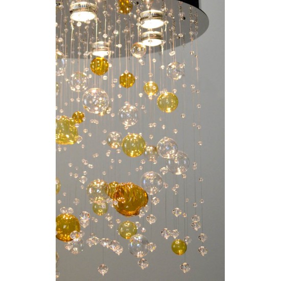 Plafoniera Cristale,, Bohemia, GU10, LW010608060101Ni, Crystal