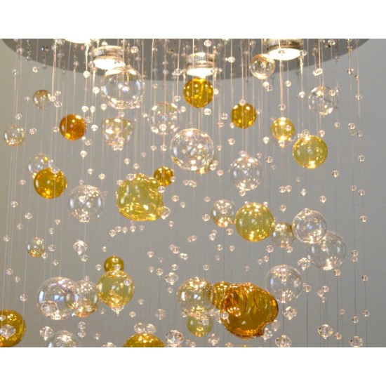 Plafoniera Cristale,, Bohemia, GU10, LW010608060101Ni, Crystal