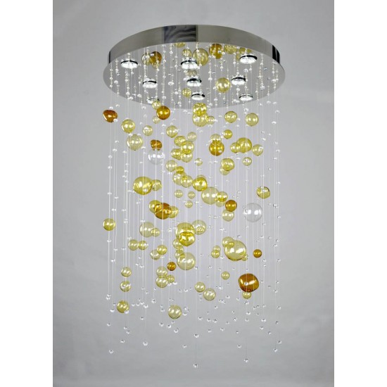 Plafoniera Cristale,, Bohemia, GU10, LW010608090101Ni, Crystal