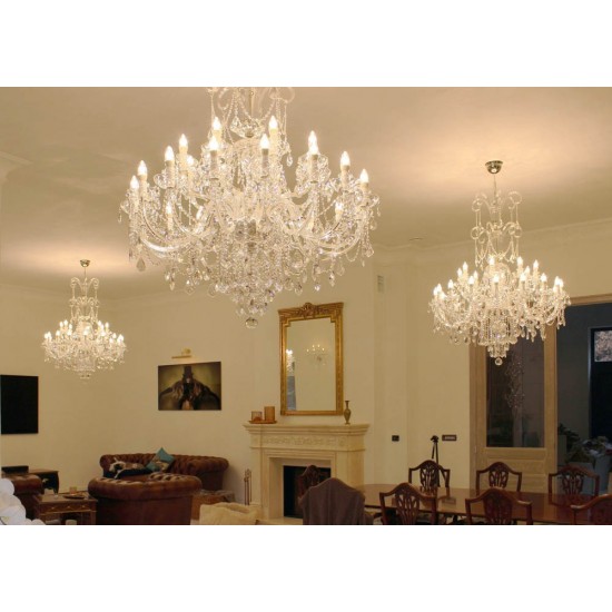 Candelabru Cristale, Bohemia, E14, LW010P147242201, Crystal