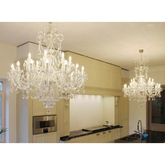 Candelabru Cristale, Bohemia, E14, LW010P147242201, Crystal