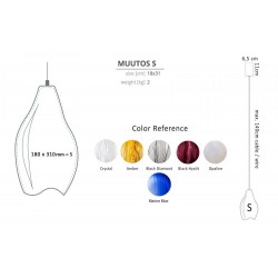 Pendul Light Muutos S, Bohemia, E14, M001001SC, Crystal