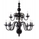 Candelabru Sticla, Negru, Bohemia, E14, P4010285567RY, Crystal