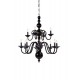 Candelabru Sticla, Negru, Bohemia, E14, P4010285567RY, Crystal