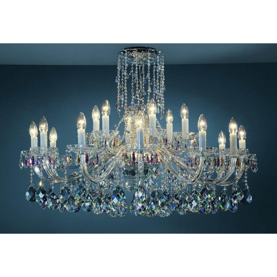 Candelabru Cristale, Lux Preciosa Harrachov, Bohemia, E14, PA010C546001020, Crystal