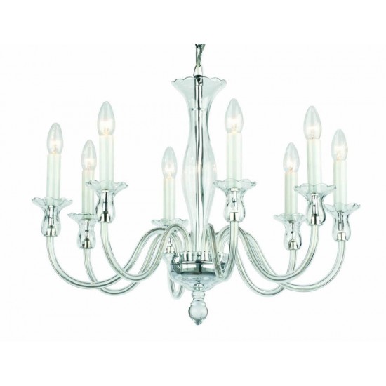 Candelabru Cristale, Sticla Amelie 8, Bohemia, E14, PA010P399000008, Crystal