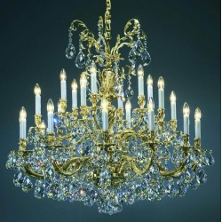 Candelabru Cristale, Istoric, Pantheon 24, Bohemia, E14, PA010R534500024st, Crystal