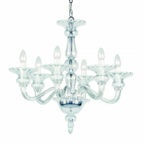 Candelabru Cristale, Sticla Preciosa Odetta 6, Bohemia, E14, PA010S537100006, Crystal