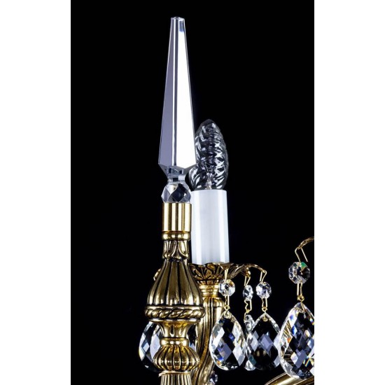 Veioza Cristale cast brass, Bohemia, E14, S10106147CE, Crystal