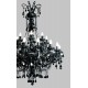 Candelabru Cristale, Negru, Bohemia, E14, TX010840080024, Crystal