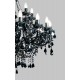 Candelabru Cristale, Negru, Bohemia, E14, TX010840080024, Crystal